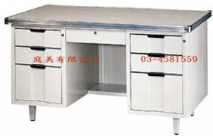 TMJ091-03 Ｈ型半港桌(附玻璃) 